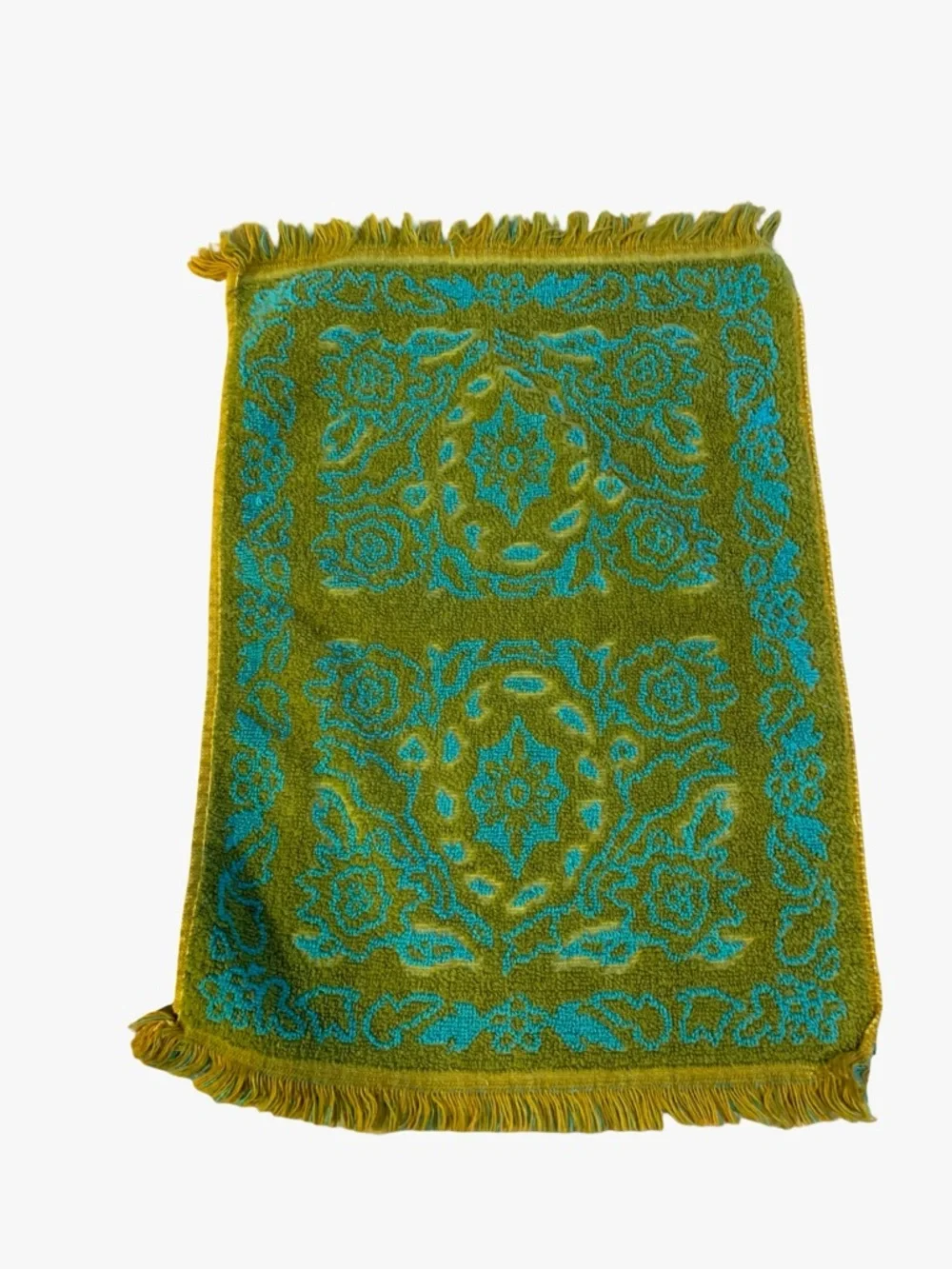 Springmaid Vintage Hand Towels (3) Orange Yellow (3) Multicolor Reversible
